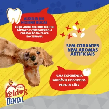 Banner Keldog Dental Auxilia na higiene bucal